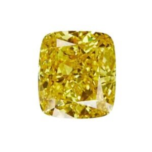 yellow sapphire (pukhraj) | certified loose gemstone | cushion cut